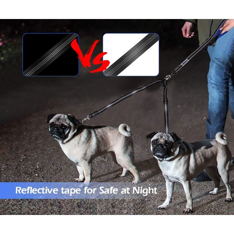 Corooci 2 Dog Leash, No Tangle 360° Swivel Rotation Heavy