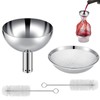 Potchen 4 Pcs Wine Aerator Shower Funnel with Mesh Sediment