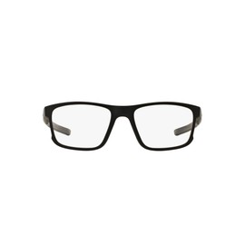 Oakley Men's Ox8078 Hyperlink Square Prescription Eyeglass Frames, Satin Black/Demo Lens, 54 mm