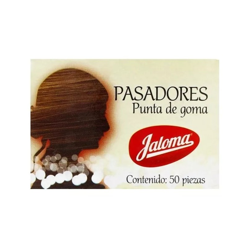 Jaloma Pasadores Negro Para Cabello 50 Pzs Goma En Puntas