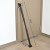 HonesaLoc 2-in-1 Door Security Bar & Sliding Patio Door Stopper