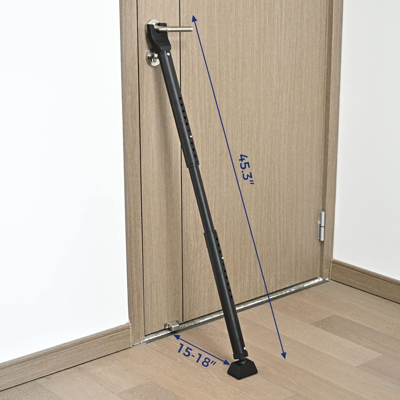 HonesaLoc 2-in-1 Door Security Bar & Sliding Patio Door Stopper