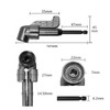 HALJIA 105 Degree 1/4inch Hex Drill Socket Right Angle Driver