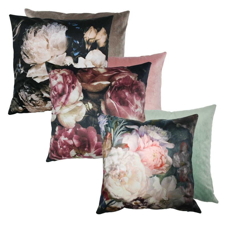 MOON Pack of 2 Flower Cushion Covers 45 x 45