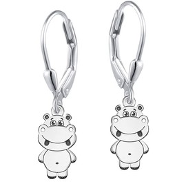 Children's / Girls' Genuine 925 Sterling Silver Drop Earrings, Sterling Silver, None