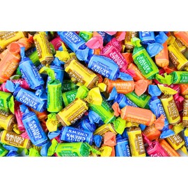 Mini Fruit Flavored Tootsy Fruit Chews - Fruity Flavored Tootsy Bites, Bulk Individually Wrapped Candy - by Queen City Candy Cave (1 Pound)