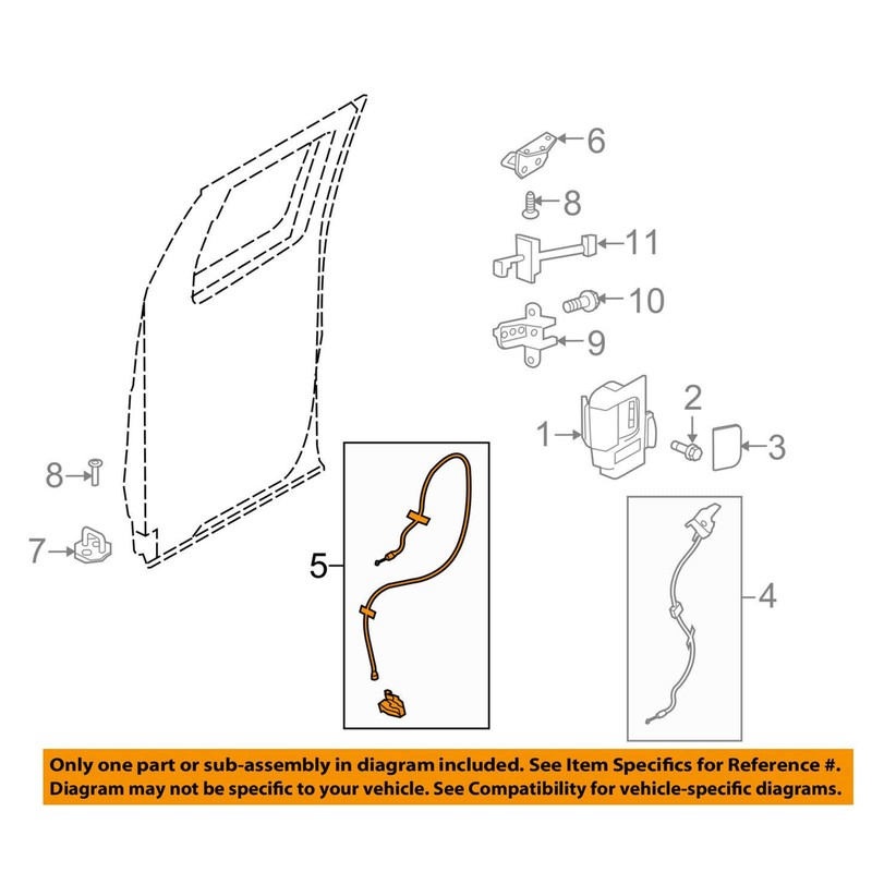 Unikpas Rear Right Door Lower Latch Compatible for Ford F150