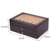 3 Layer Wood Pen Display Box 34 Pen Organizer Box,
