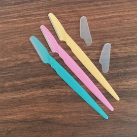 Simple Mini Long Eyebrow Trimming Razor Beauty Razor 50ea