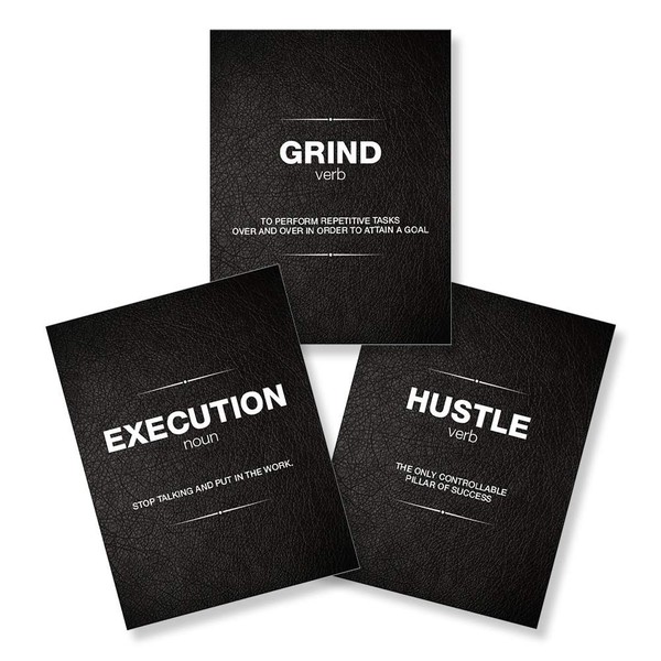 IT'S A SKIN Execution | Grind | Hustle | Motivational Poster, Great Wall Art for Home Decor, Bedroom Decor, Kitchen Wall Decor, Room Decor, Gym, Office, Man cave, Garage.