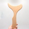 NOIAFZY 1PC Ergonomic Fish Tail Shaped Wooden Massage Tool for