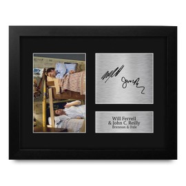 HWC Trading Will Ferrell & John C. Reilly Step Brothers Framed Gifts Printed Signed Autograph Picture for Movie Memorabilia Fans - US Letter Size