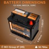 1AUTODEPOT BCI Group Size 47 AGM Car Battery, H5 Start