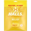Halls Relief Honey Lemon Cough Drops, Value Pack, 140 Drops