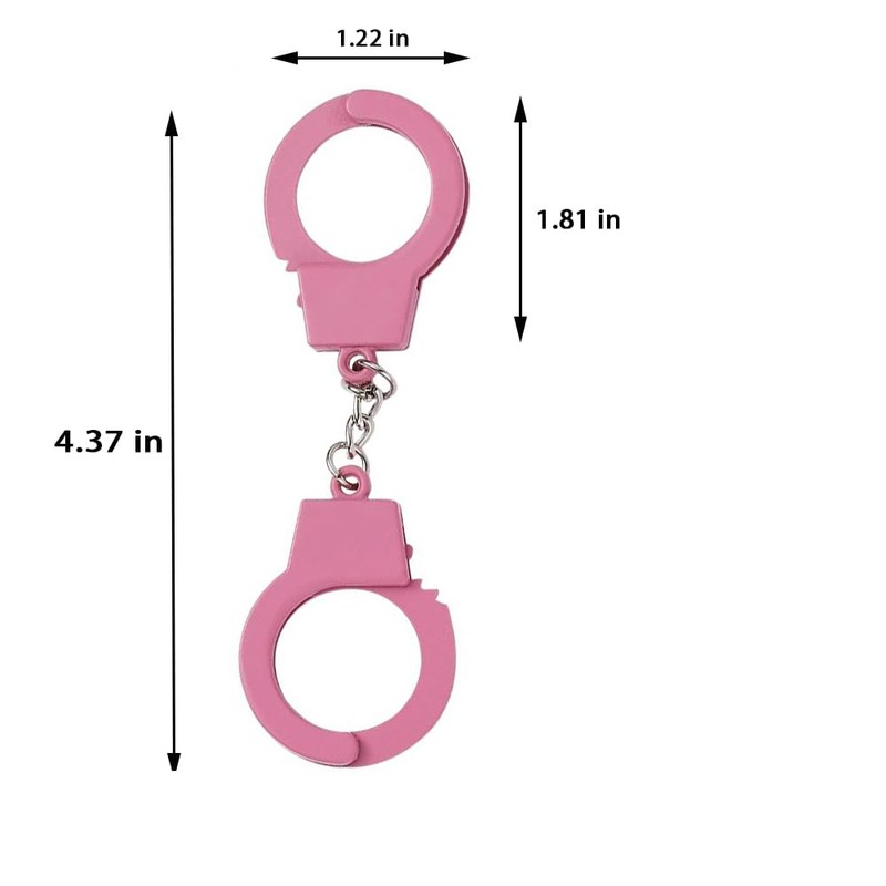 EFYUE Cat Toy Mini Handcuffs Cat Novelty Toy Pink Metal