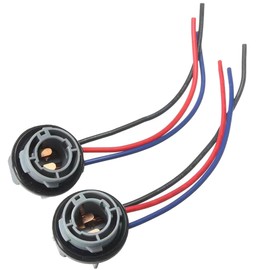 Honibaoto 2PCS 1157 LED Bulb Socket Plug, Waterproof Turn Signal Brake Light Tail Light Socket Harness, Base Plug Connector Professional Car Accessories Fits Most Cars, Trucks, SUVs