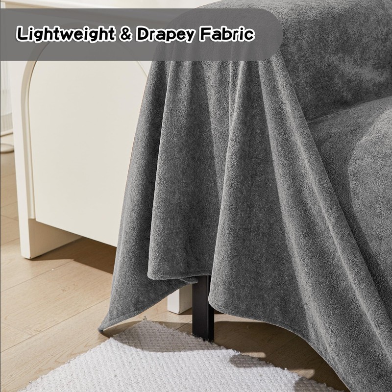 MEETSKY Couch Cover for 3 Cushion Sofa Washable, Cat Scratch