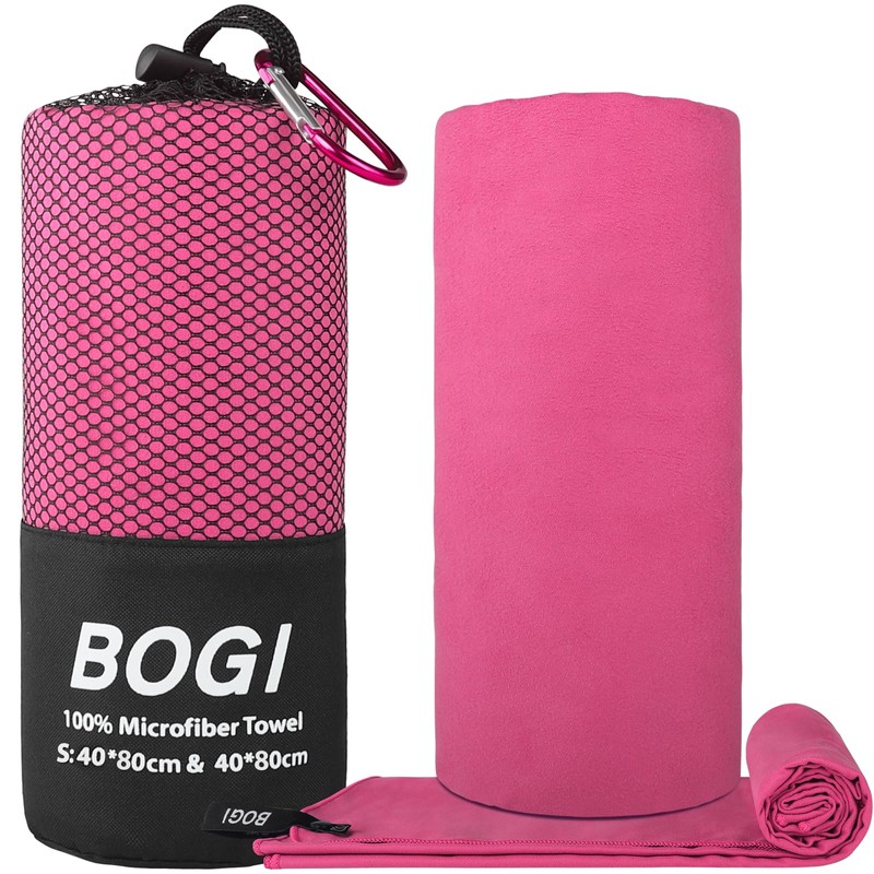 BOGI Microfiber Travel Sports Towel-Quick Dry Towel, Soft Lightweight Microfiber