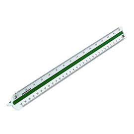 Rumold Triangular Ruler 150/150KE/1/30 30 cm White Plastic Architect 1