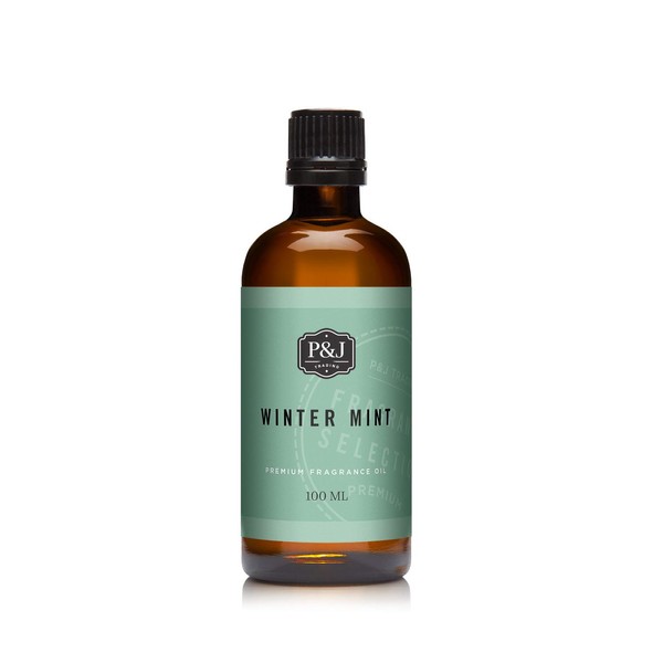 P&J Trading - Winter Mint Scented Oil 100ml - Fragrance Oil for Candle Making, Soap Making, Diffuser Oil