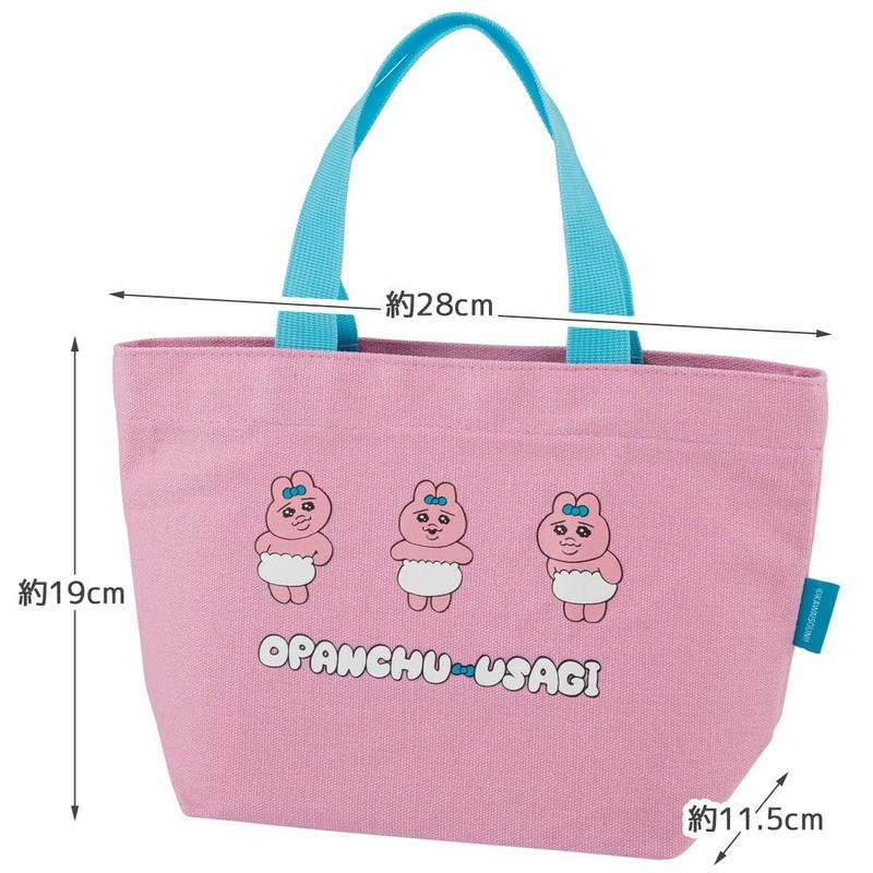 Skater Canvas Lunch Bag Tote Bag Opanchu Rabbit YEB1N-A