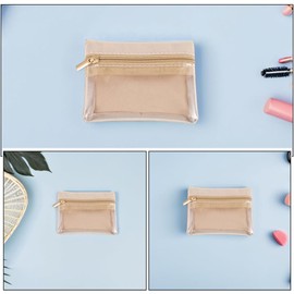 Yardenfun Organizador de Joyas de Viaje Transparente Cremallera, 5 Mini Bolsas para Pendientes, Anillos y Pulseras, Estuche Portátil Compacto para Mujer