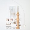 Lampstop Punch Needle Kit 1.6mm-2mm-2.5mm-3.5mm-5mm Metal Tubes Wooden Punch Needle