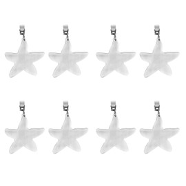 TEKEFT Juego de 8 manteles de acero inoxidable con forma de estrella de mar (4)