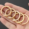 EOWVISN 40 Pieces Gold Keychains, Diy Keychain Materials, Metal Keychains,