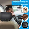 4 PCS Car Headrest Covers, Dustproof Washable Car Head Rest