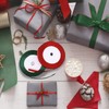 Alintor 100 Yards Red Green Ribbon, Christmas Ribbon for Gift