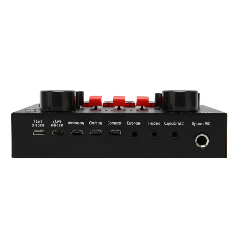 Bluetooth Live Sound Card 8 Modes Voice Changer Sound Mixer