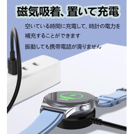 SZSL Smart Watch Charger for Galaxy Watch6/6 Classic Watch 5/5 Pro/Galaxy Watch 4/4 classic/Watch 3/Watch Active 2/Active 1 and More USB Charger, Smart Watch Cord, Magnetic Adsorption, Durable, Fast