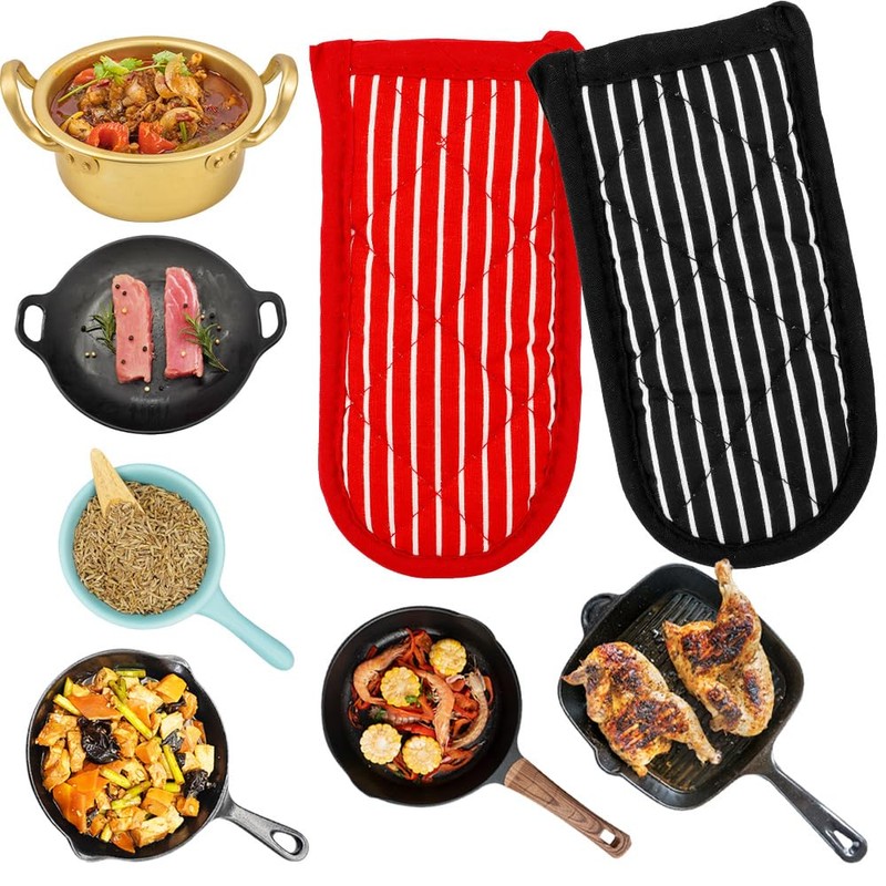 Pot Holder, 4 Pack Cast Iron Handle Cover, Cast Iron