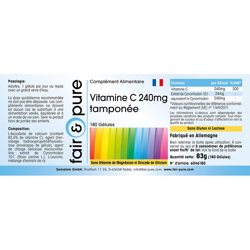 Fair & Pure® - Vitamin C Capsules - 240mg -