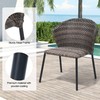 Pellebant Patio Stackable Wicker Dining Chair Sets of 2, Stacking