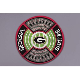 Magnolia Lane UGA Bulldogs Round Melamine Stadium Platter 13.5