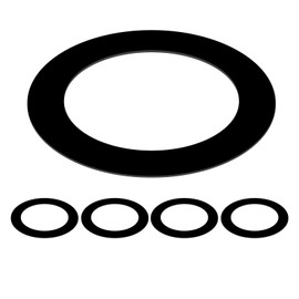 Awclub - Anillo negro Goof para latas empotradas de 2.5 pulgadas para lámparas de techo, paquete de 5 unidades de diámetro interior de 3 pulgadas, diámetro exterior de 4.7 pulgadas, construcción de