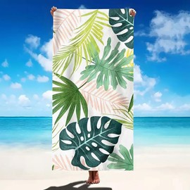 Terceton Microfiber Beach Towel, Sand Free Travel Towels, Oversize 59"*30" Camping Towel Quick Dry Super Absorbent Compact Lightweight Sport Towel, for Beach, Pool, Camping, Hiking, Yoga
