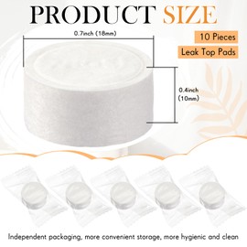 Wonderjune 10 Pcs Replacement Pads for Automatic Leak Detectors in Under Sink Reverse Osmosis Water Filtration Systems 18 mm for Mechanical Leak Detectors