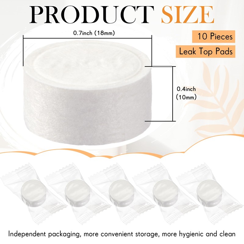 Wonderjune 10 Pcs Replacement Pads for Automatic Leak Detectors in