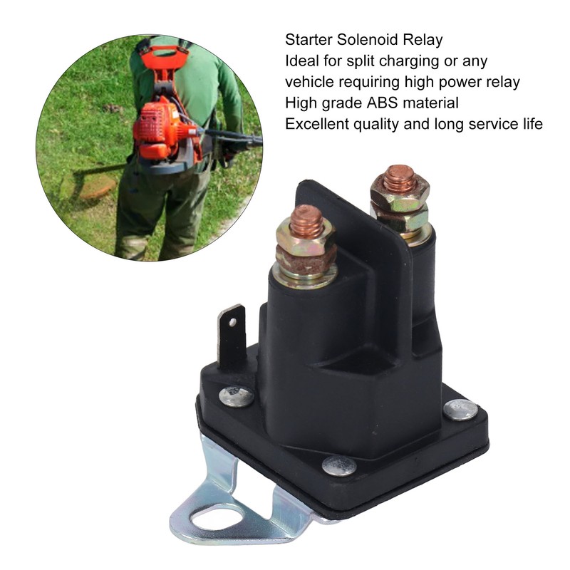 Starter Solenoid Relay 12VDC Lawn Mower Replacement Parts 3 Pin