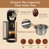 Reusable Coffee Pods Kit, 80ml Stainless Steel Coffee Capsule with