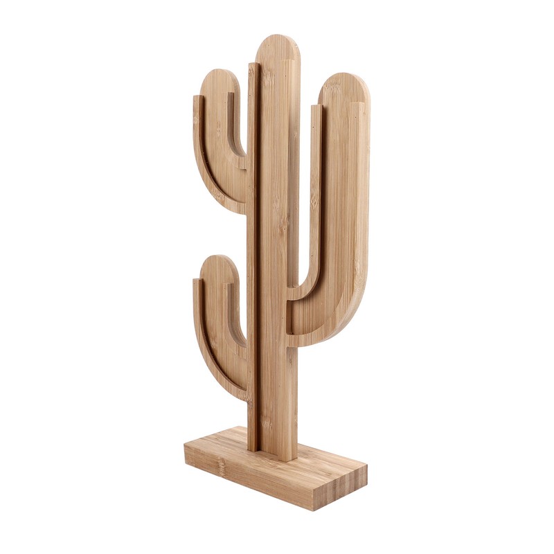 Wooden Coffee Capsule Holder Removable Coffee Pod Holder Cactus Shape
