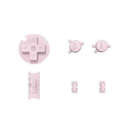 eXtremeRate Replacement Full Set Buttons for Gameboy Color GBC - Handheld Game Console NOT Included (Cherry Blossoms Pink)