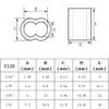 IMAGINE 50pcs 3/16" Aluminum Crimping Loop Sleeve, Cable Ferrule Wire