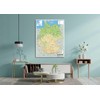 Germany Physical Map - 16.5 x 23.3 inches - Paper