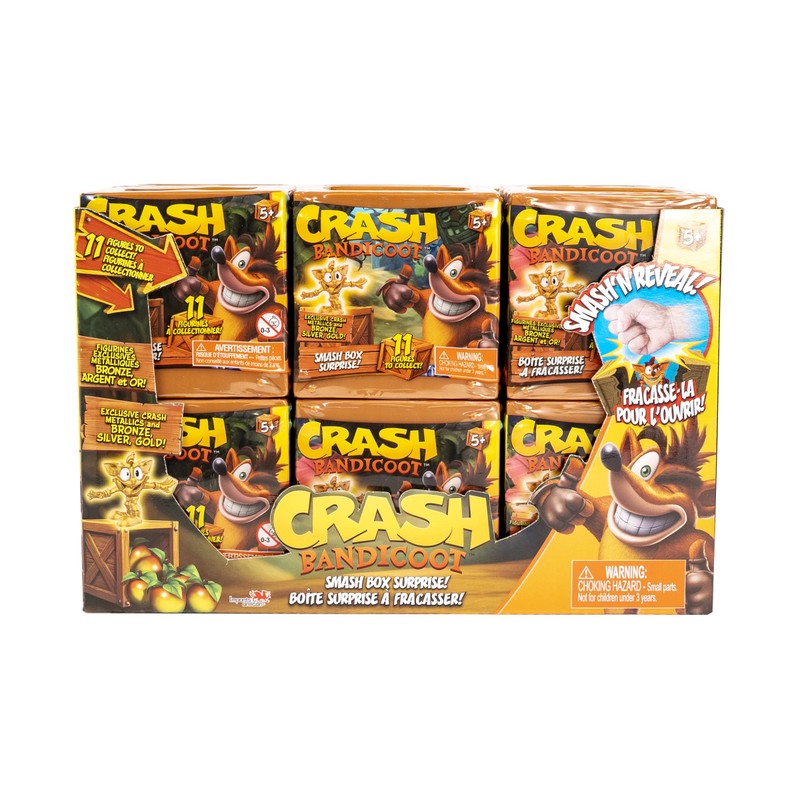 Crash Bandicoot 2.5'' Smash Box Surprise Mini Action Figure