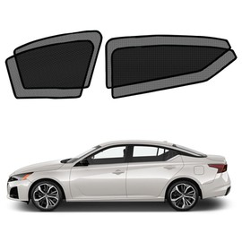 BWEN Magnetic Car Window Sunshade for Nissan Altima 2019-2025 Accessories Side Window Shade for Baby with Breathable Mesh Protection from Heat and Sun Rays for Sleeping Camping Breastfeeding - 4 Pack