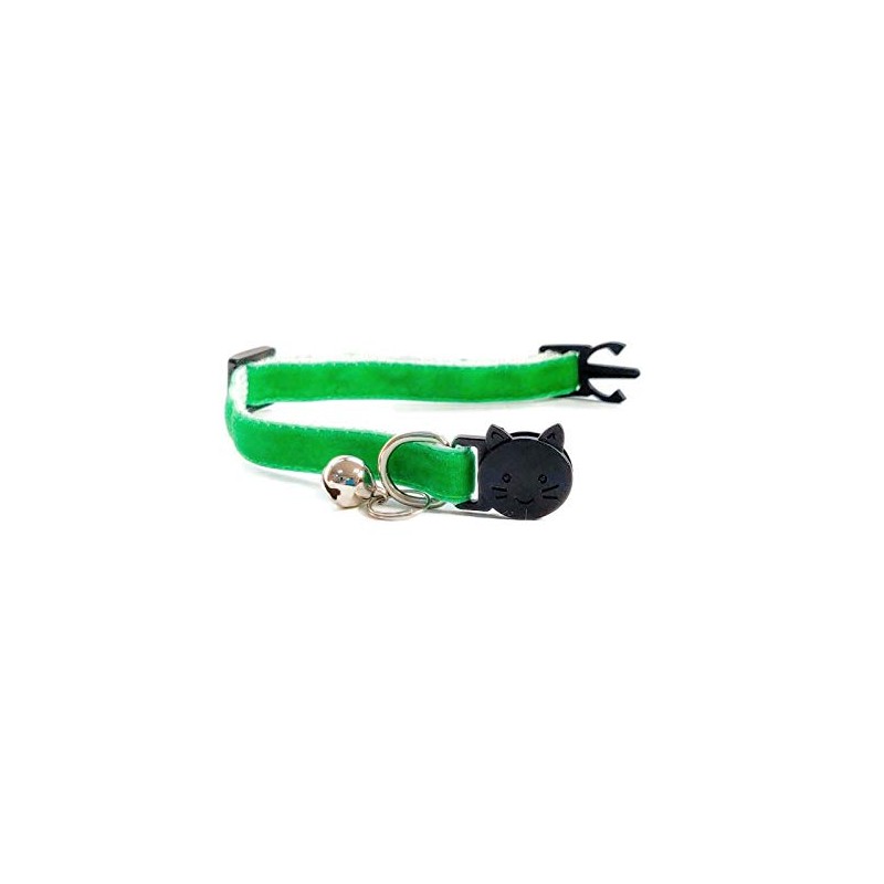Velvet Cat Collars with Bell | Quick Safety Release Breakaway